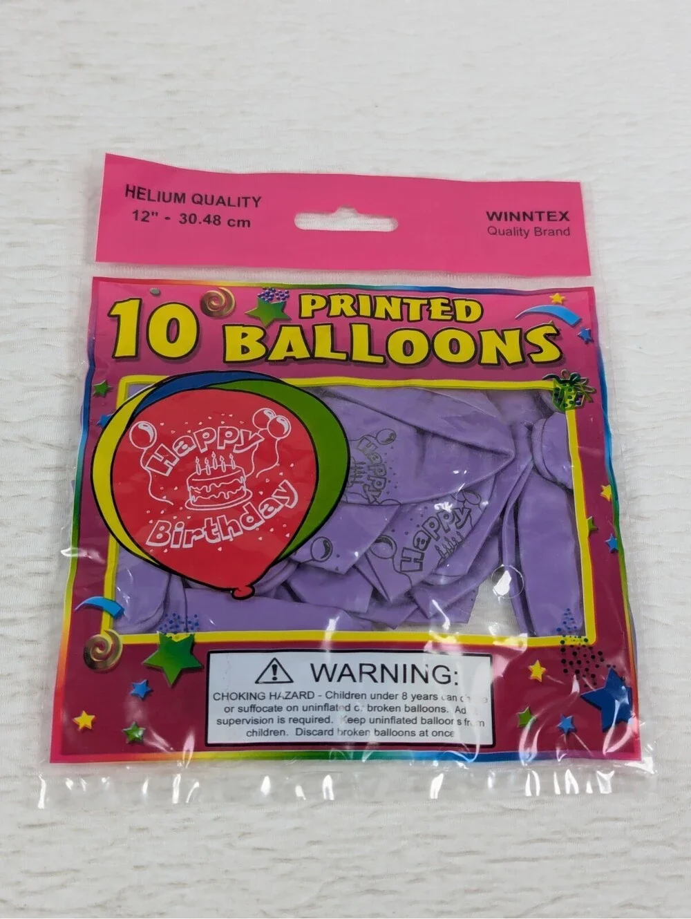 12 inch Purple Latex Balloons - Happy Birthday Party Helium Balloons - 100 Pack